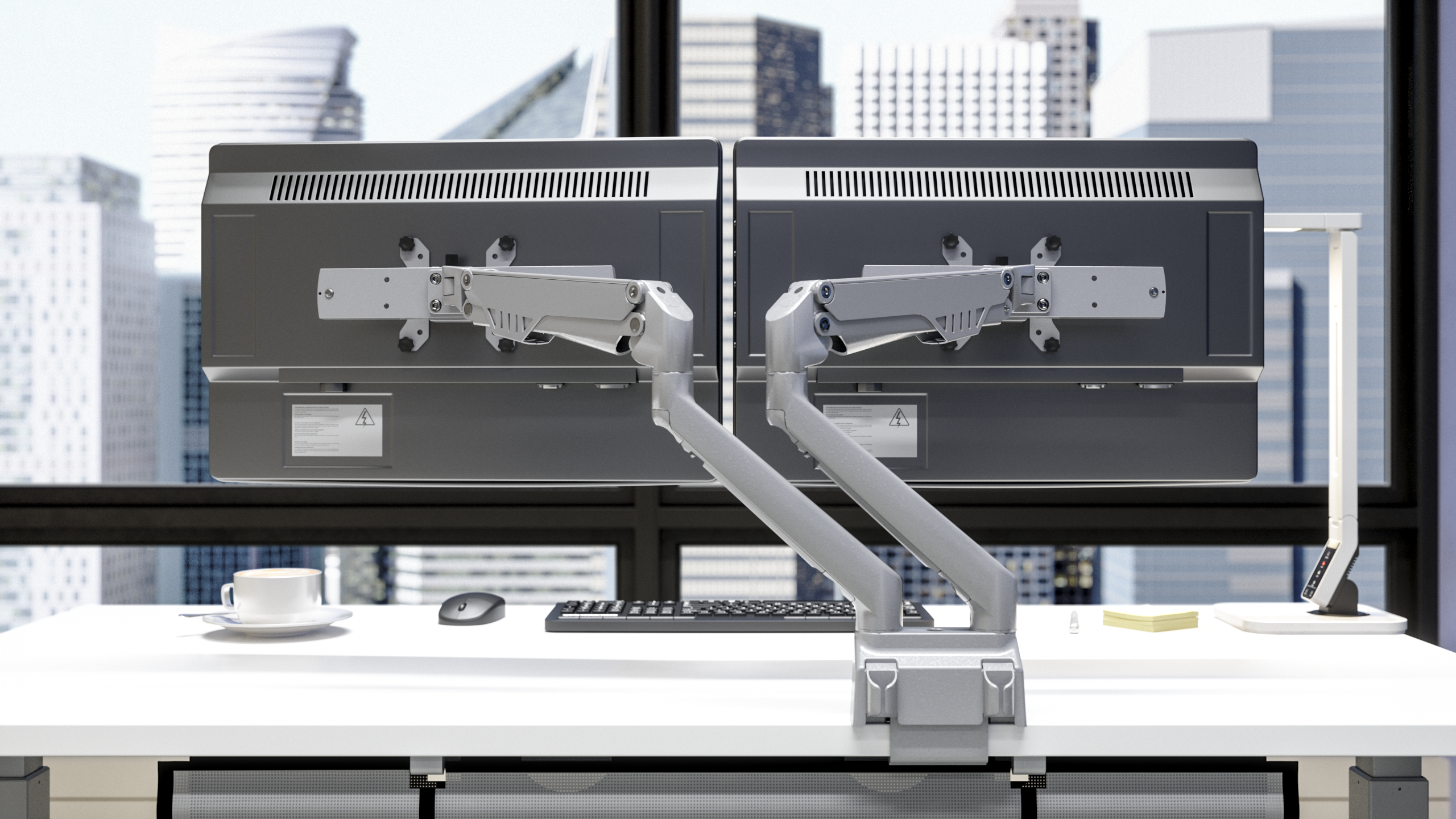 upCentric Dual Monitor Arm