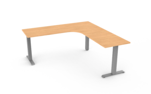 Fixed Height L-shaped Desks
