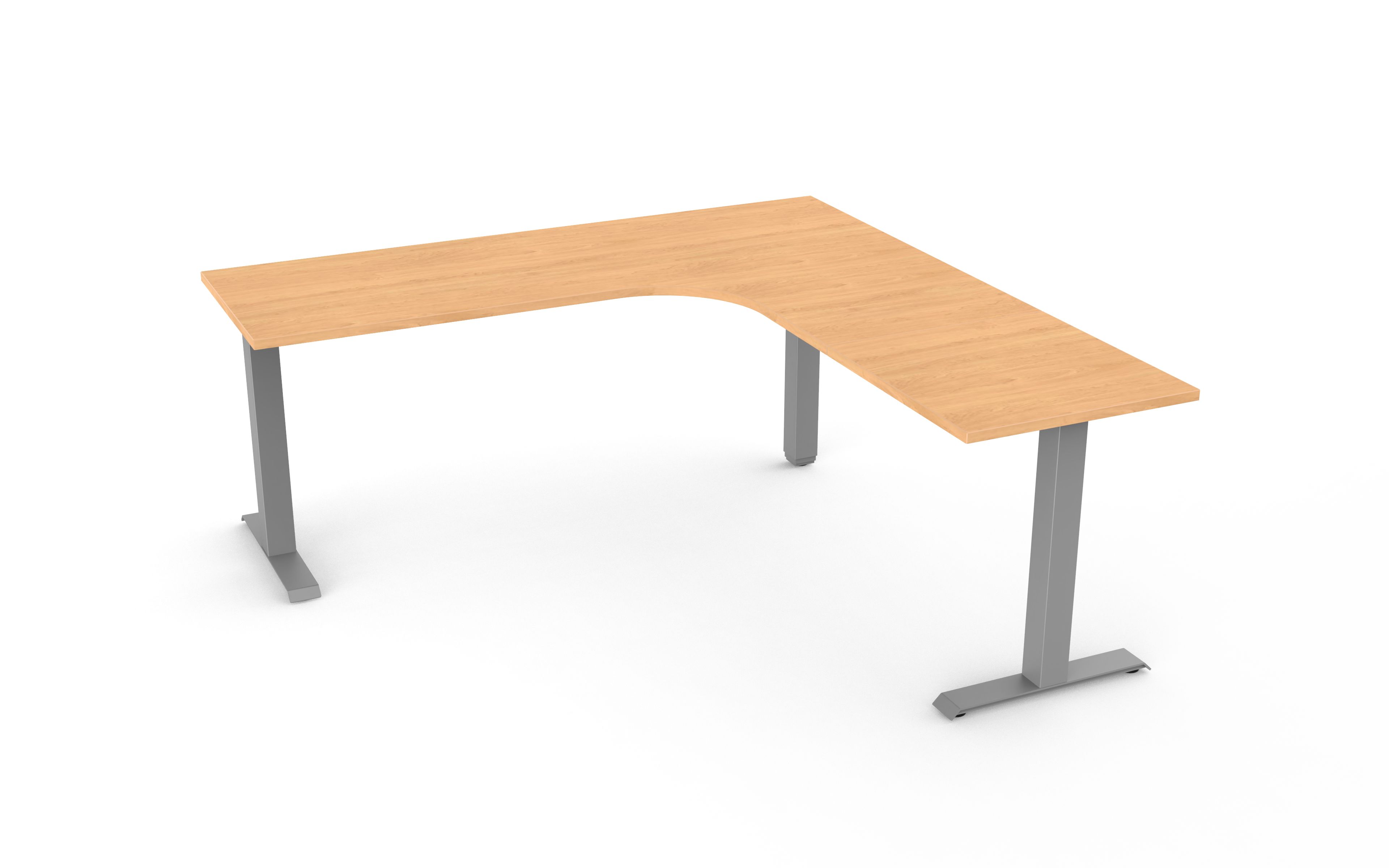 Fixed Height L-shaped Desks